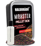 Pelety HALDORÁDÓ MONSTER Pellet Box - Tuniak-Patentka 400g + 10ml