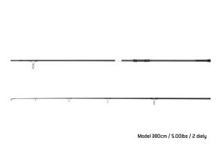 Prút Delphin BOMBER 380cm/5lbs/2 diely