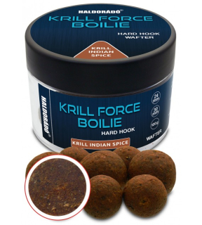 Boilies Haldorádó KRILL FORCE Hard Hook Wafter - Krill Indian Spice 24-30mm